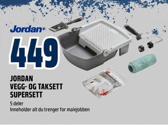 Obs Bygg Jordan vegg- og taksett supersett tilbud
