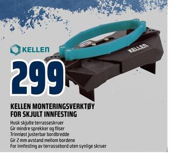 Obs Bygg Kellen monteringsverktøy for skjult innfesting tilbud