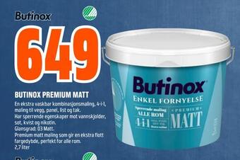 Obs Bygg Butinox premium matt tilbud