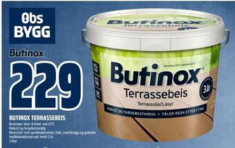 Obs Bygg Butinox terrassebeis tilbud