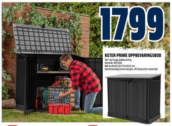 Obs Bygg Keter prime oppbevaringsbod tilbud