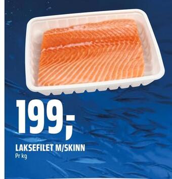 Coop Obs Laksefilet m/skinn tilbud