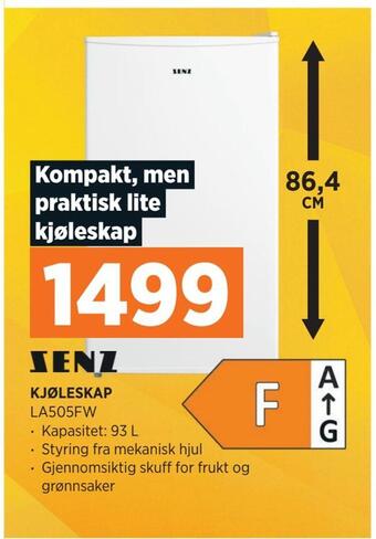 POWER Kjøleskap tilbud