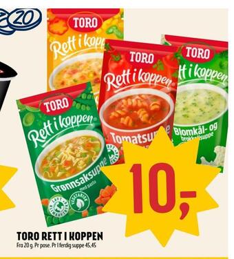 Coop Prix Toro rett i koppen tilbud