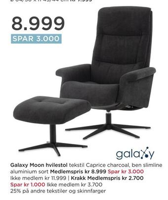Møbelringen Galaxy moon hvilestol tilbud