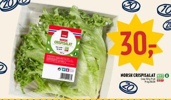 Coop Prix Norsk crispisalat tilbud