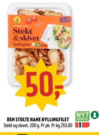 Coop Prix Den stolte hane kyllingfilet tilbud