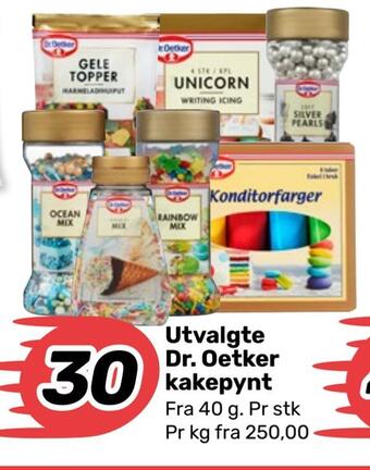 Matkroken Utvalgte dr. oetker kakepynt tilbud