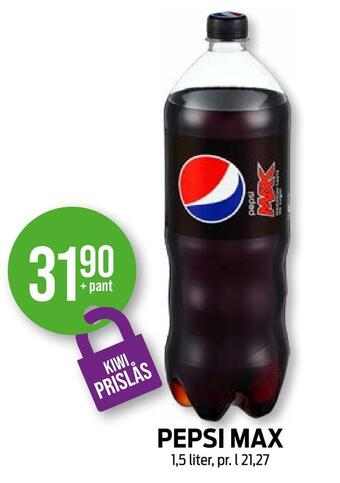 Kiwi Pepsi max tilbud