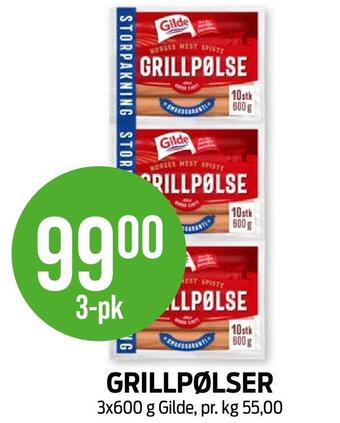 Kiwi Grillpølser tilbud