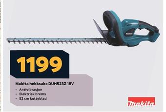 Megaflis Makita hekksaks duh523z 18v tilbud