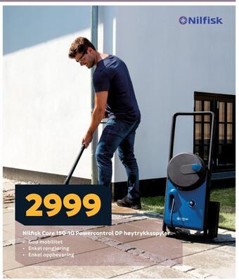 Megaflis Nilfisk core 150-10 powercontrol dp høytrykksspyler tilbud