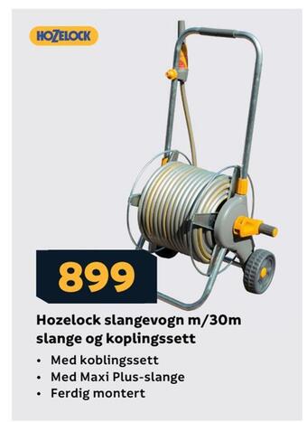 Megaflis Hozelock slangevogn m/30m slange og koplingssett tilbud