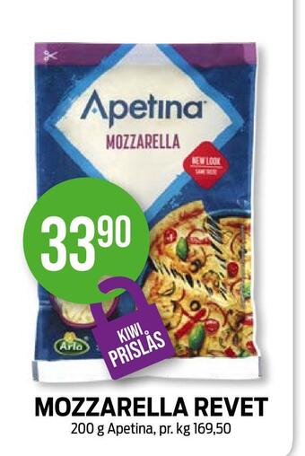 Kiwi Mozzarella revet tilbud