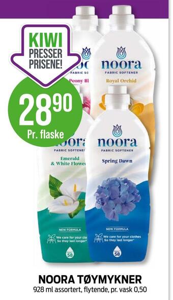 Kiwi Noora tøymykner tilbud