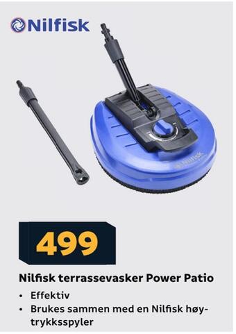 Megaflis Nilfisk terrassevasker power patio tilbud