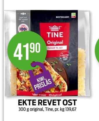 Kiwi Ekte revet ost tilbud
