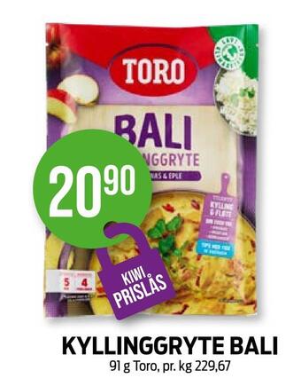 Kiwi Kyllinggryte bali tilbud