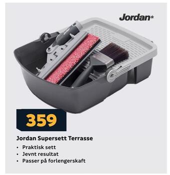 Megaflis Jordan supersett terrasse tilbud