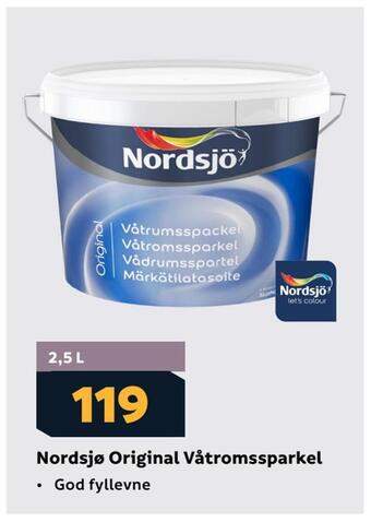 Megaflis Nordsjø original våtromssparkel tilbud