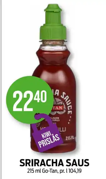 Kiwi Sriracha saus tilbud