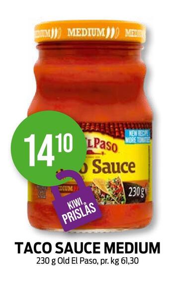 Kiwi Taco sauce medium tilbud