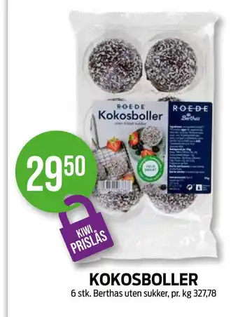 Kiwi Kokosboller tilbud