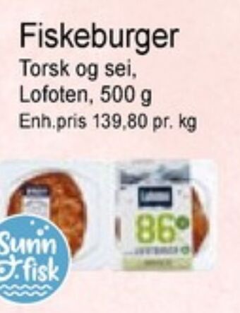 Joker Lofoten fiskeburger tilbud