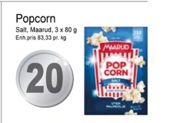 Joker Maarud popcorn tilbud