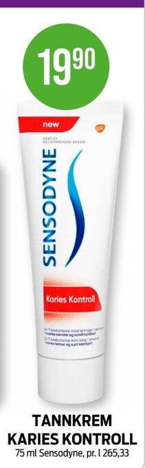 Kiwi Sensodyne tannkrem tilbud