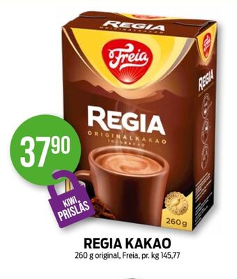 Kiwi Freia kakaopulver tilbud