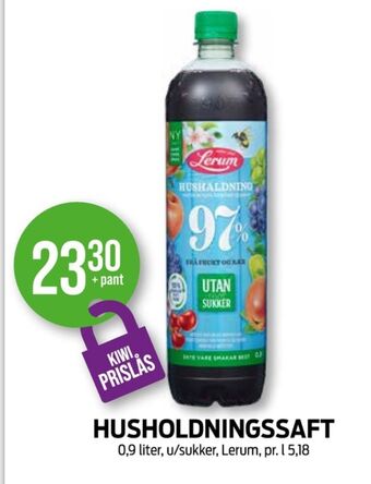 Kiwi Lerum saft tilbud