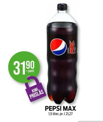 Kiwi Pepsi max brus tilbud
