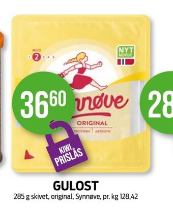 Kiwi Synnøve finden skiveost tilbud