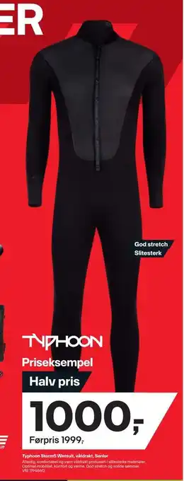 XXL Sport Typhoon storm5 wetsuit, våtdrakt, senior tilbud