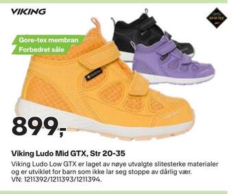 XXL Sport Viking ludo mid gtx, str 20-35 tilbud