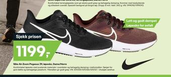 XXL Sport Nike air zoom pegasus 39, løpesko, dame/herre tilbud