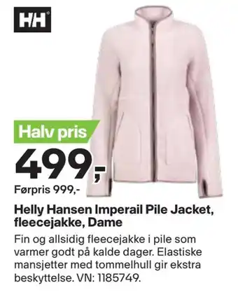 XXL Sport Helly hansen imperail pile jacket, fleecejakke, dame tilbud