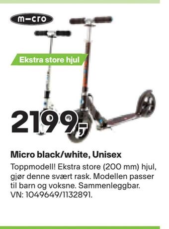 XXL Sport Micro black/white, unisex tilbud