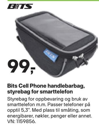 XXL Sport Bits cell phone handlebarbag, styrebag for smarttelefon tilbud