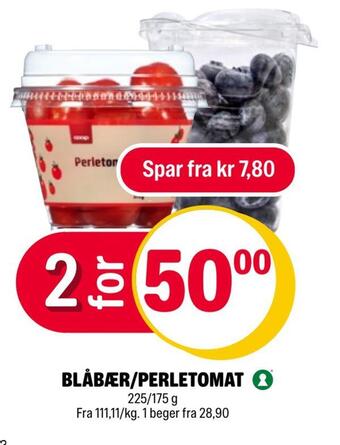 Coop Extra Blåbær/perletomat tilbud