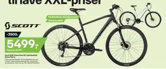 XXL Sport Scott sub cross park 22, hybridsykkel, dame/herre tilbud