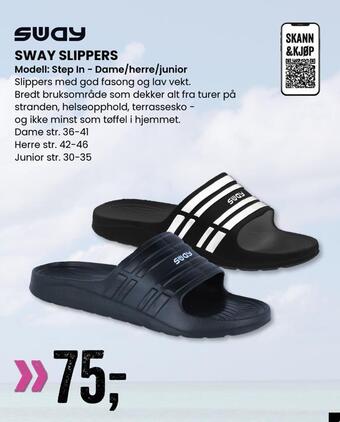 Sport Outlet Sway slippers tilbud
