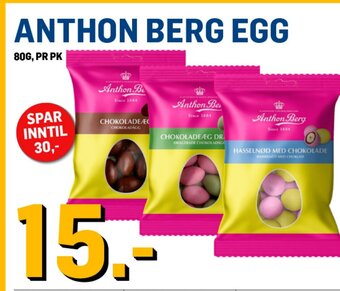 Price Lagerbutikk Anthon Berg Egg tilbud