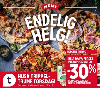 Meny Helt Rå På Ferske Pizzaprodukter tilbud