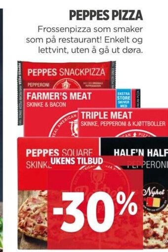 Meny Peppes Pizza tilbud