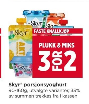 Meny Skyr Porsjonsyoghurt tilbud