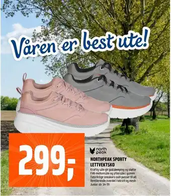 Coop Obs Northpeak sporty lettvektsko tilbud
