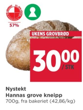 Meny Meny baker brød tilbud