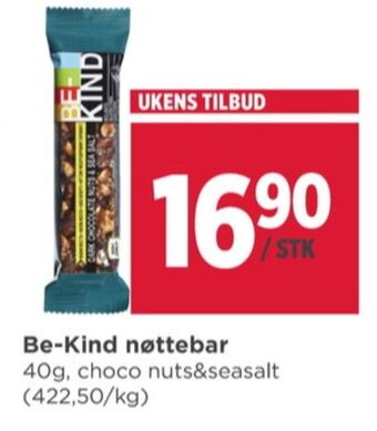 Meny Be-kind proteinbar tilbud